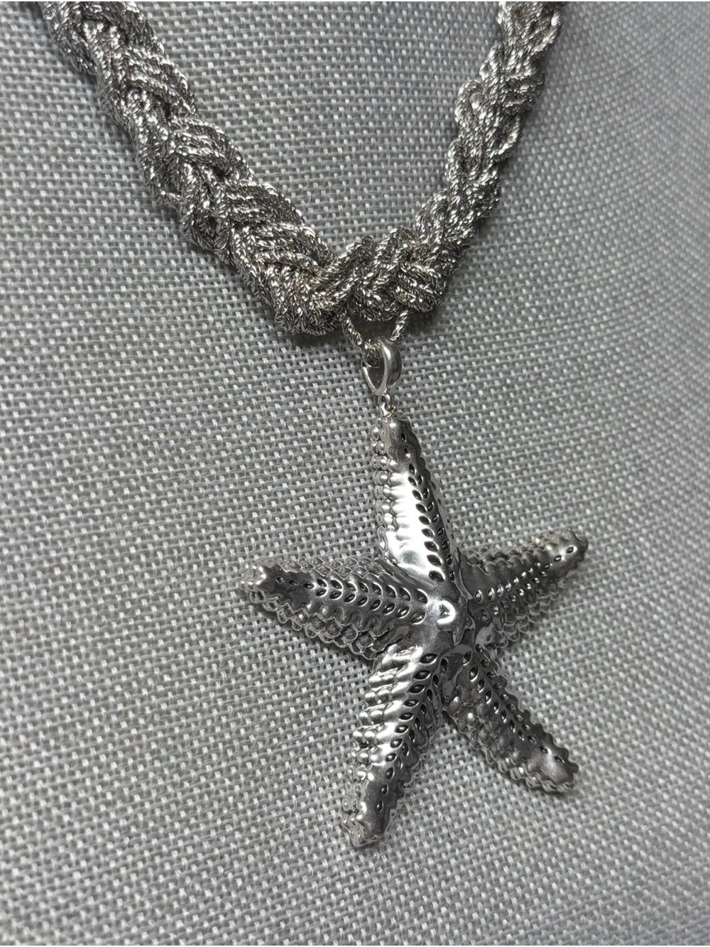Kendra Scott *PROTO* Parker Silver Starfish Pendant Necklace